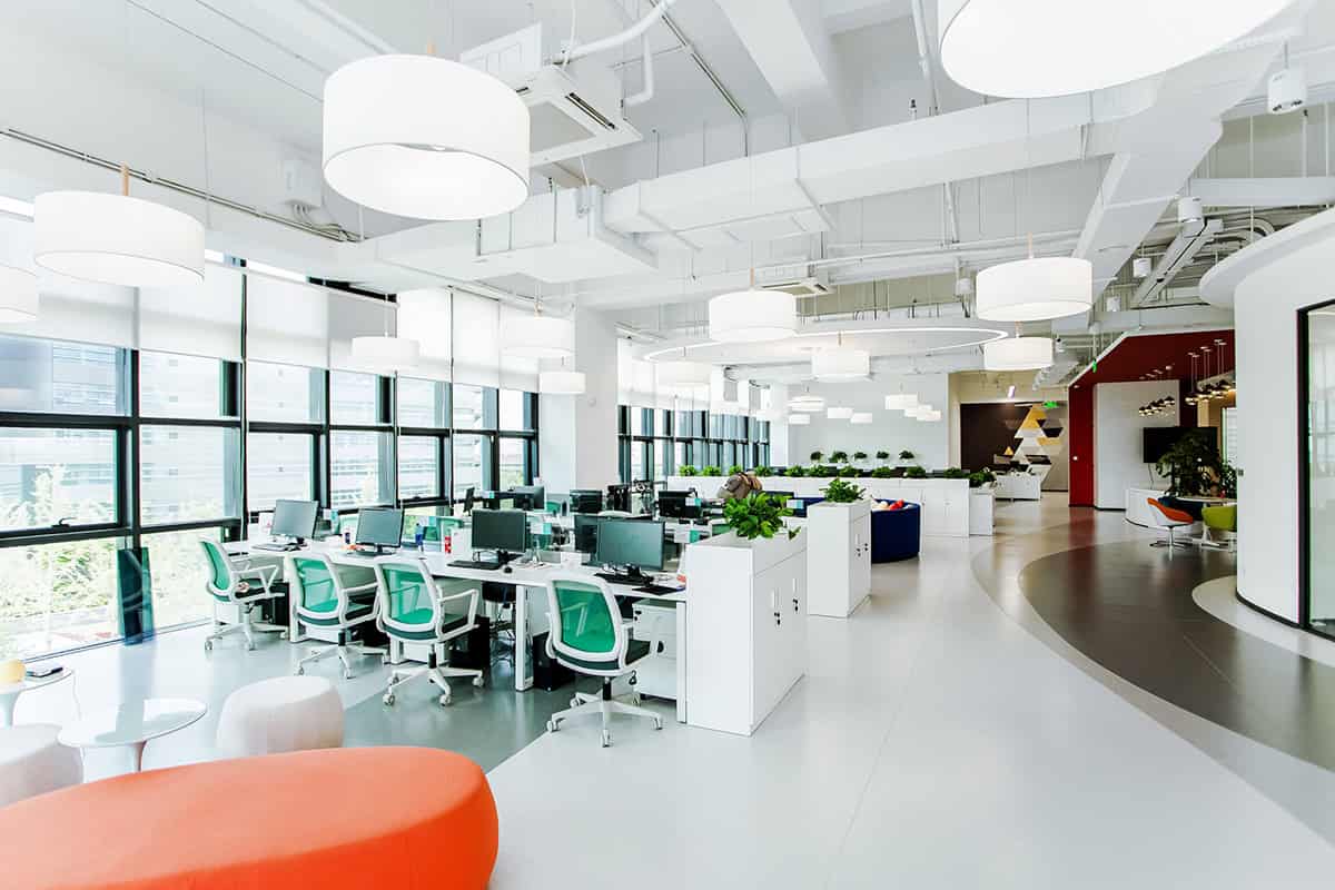 Office space design - Flowing melody Interior design of Shanghai KUNCHI office