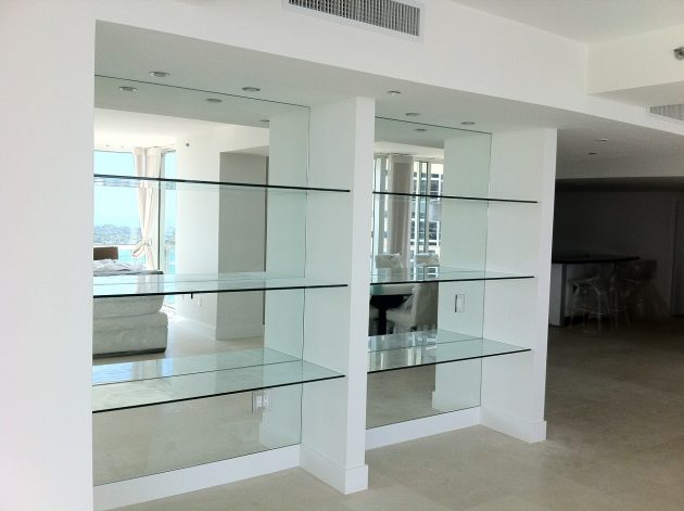 How to Maximize Your Room Space by using Glass wall Shelves