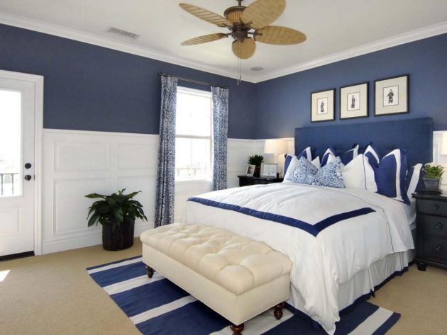 16 Fascinating Ideas For Blue Stress-Free Bedroom