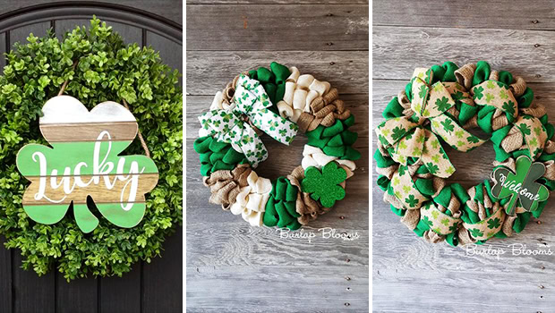 18 Stunning Handmade St. Patrick’s Day Wreath Designs That Bring You Luck
