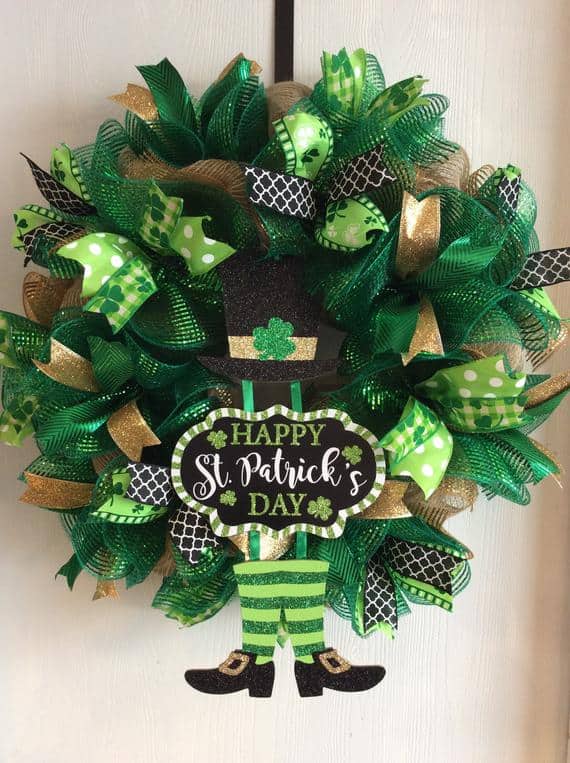 st patricks day wreath diy