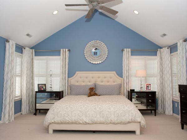 16 Fascinating Ideas For Blue Stress-Free Bedroom