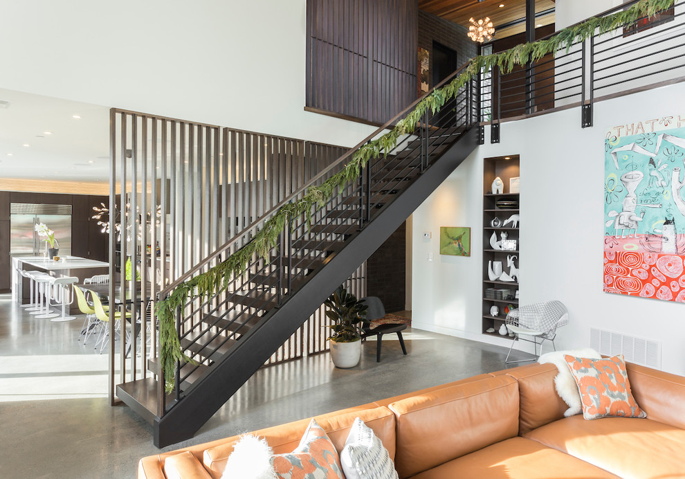15 Stellar Mid-Century Modern Staircase Designs That Sparkle With Elegance