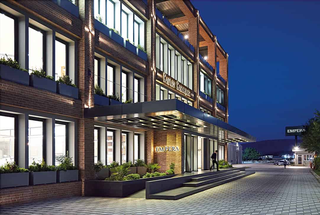 Inspired by The Red Soil Found in The Region: EMPERA HEADQUARTERS