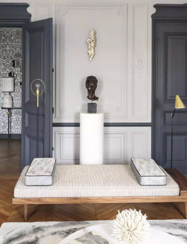 The Romantic and Contemporary Parisian Apartment of your dreams by Anne-Sophie Pailleret