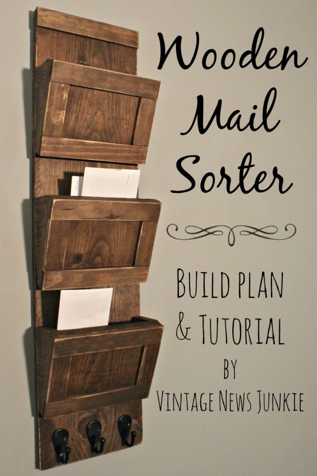 15 Creative & Practical DIY Mail Organizer Ideas You Should Give A Try