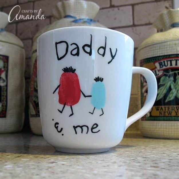 15. Fingerprint Daddy & Me Coffee Mug 15. Fingerprint Daddy & Me Coffee Mug