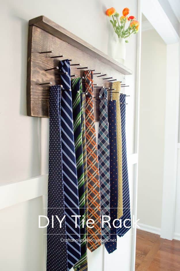 2. DIY Tie Rack 2. DIY Tie Rack