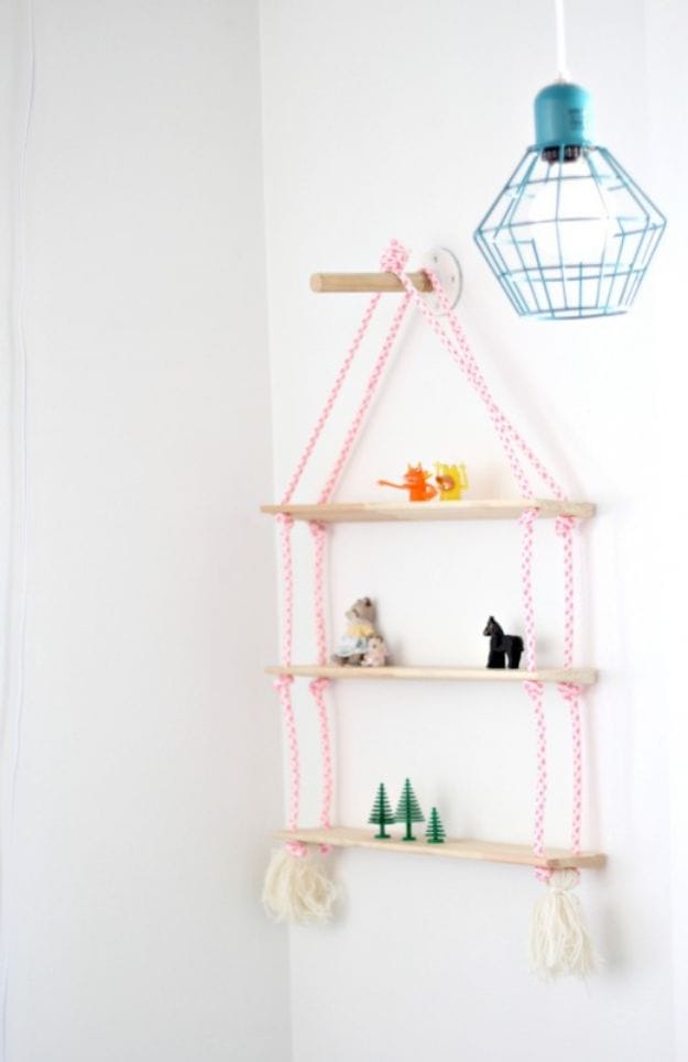 16. Rope Shelf DIY 16. Rope Shelf DIY