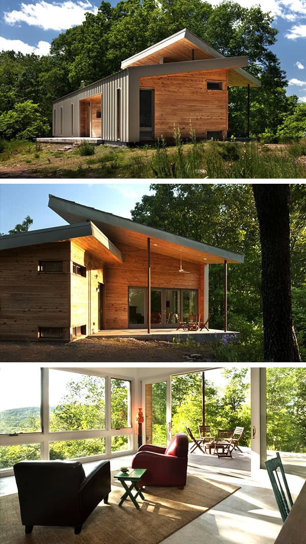 Ridge House by GriD Architects in Berkeley Springs, West Virginia