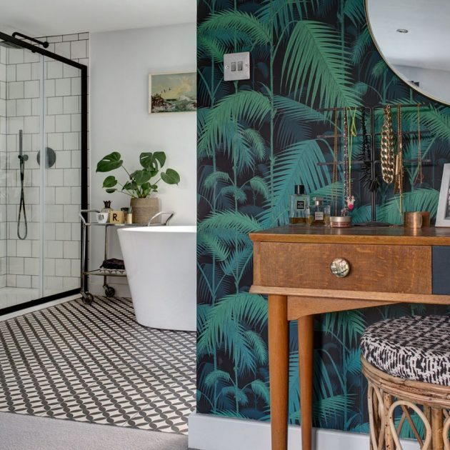 Before and After - Monochrome Bathroom en Suite Makeover