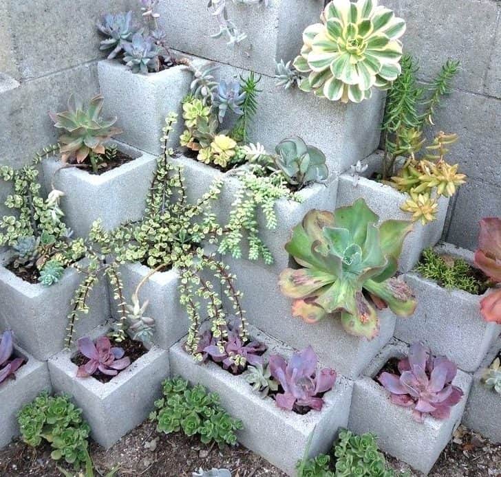 19 Cool Cinder Block Planters That Everyone Can Make 19 Cool Cinder Block Planters That Everyone Can Make