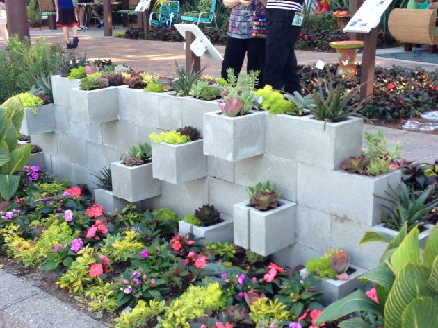 19 Cool Cinder Block Planters That Everyone Can Make