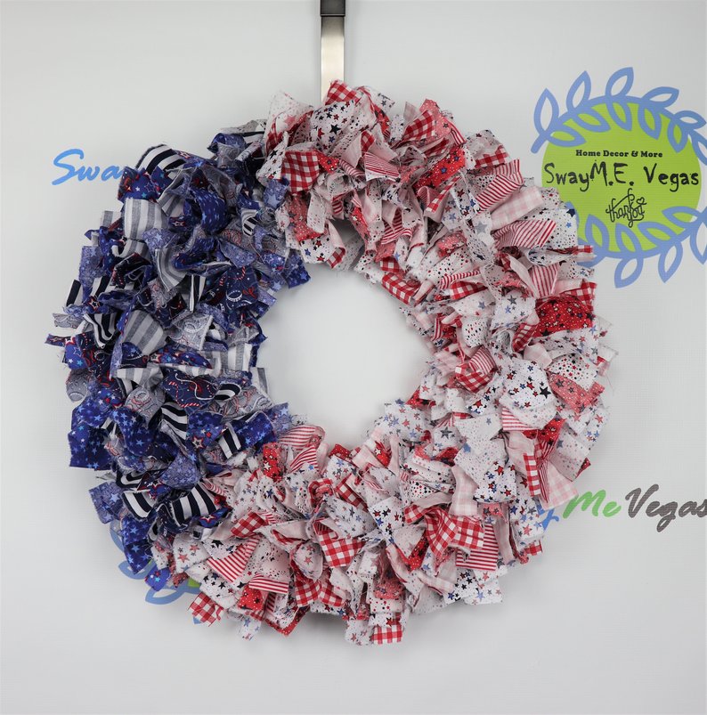 15 Patriotic Handmade 4th of July Wreath Designs To Celebrate Independence Day
