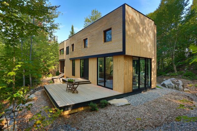 La Chasse-Galerie Home by Thellend Fortin Architectes in Montreal, Canada