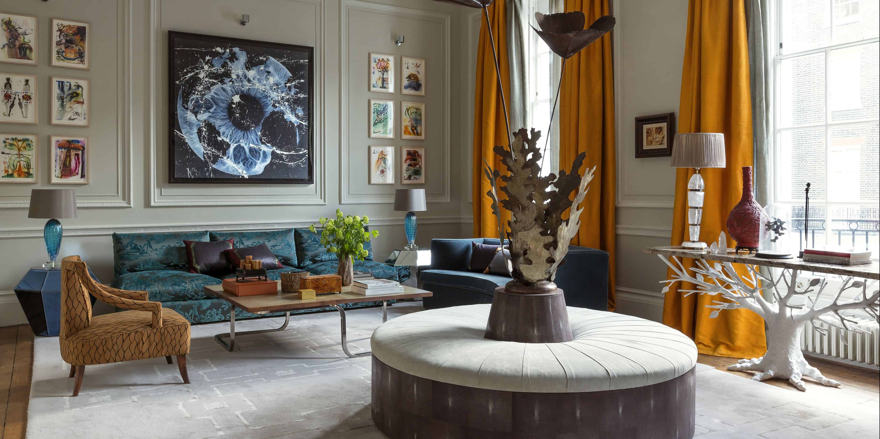 3. Jewel-Toned Living Room 3. Jewel-Toned Living Room