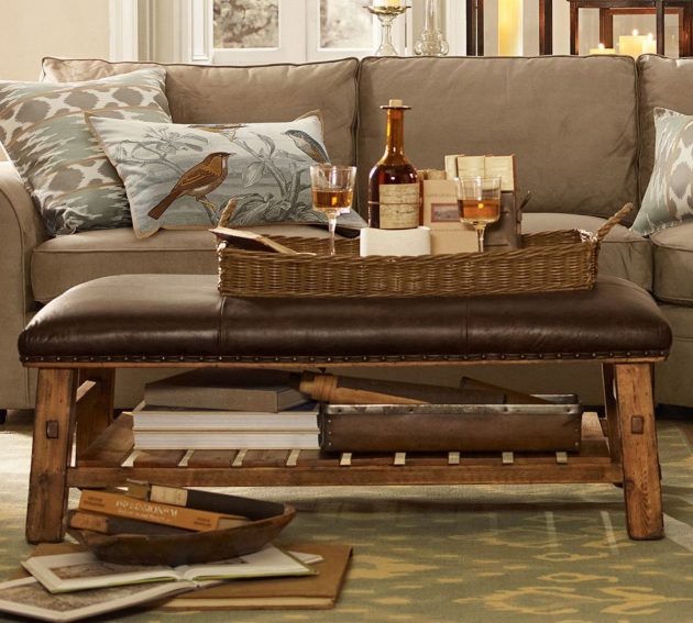 The Best 7 Coffee Table Ottomans For An, Best Leather Ottoman Coffee Table