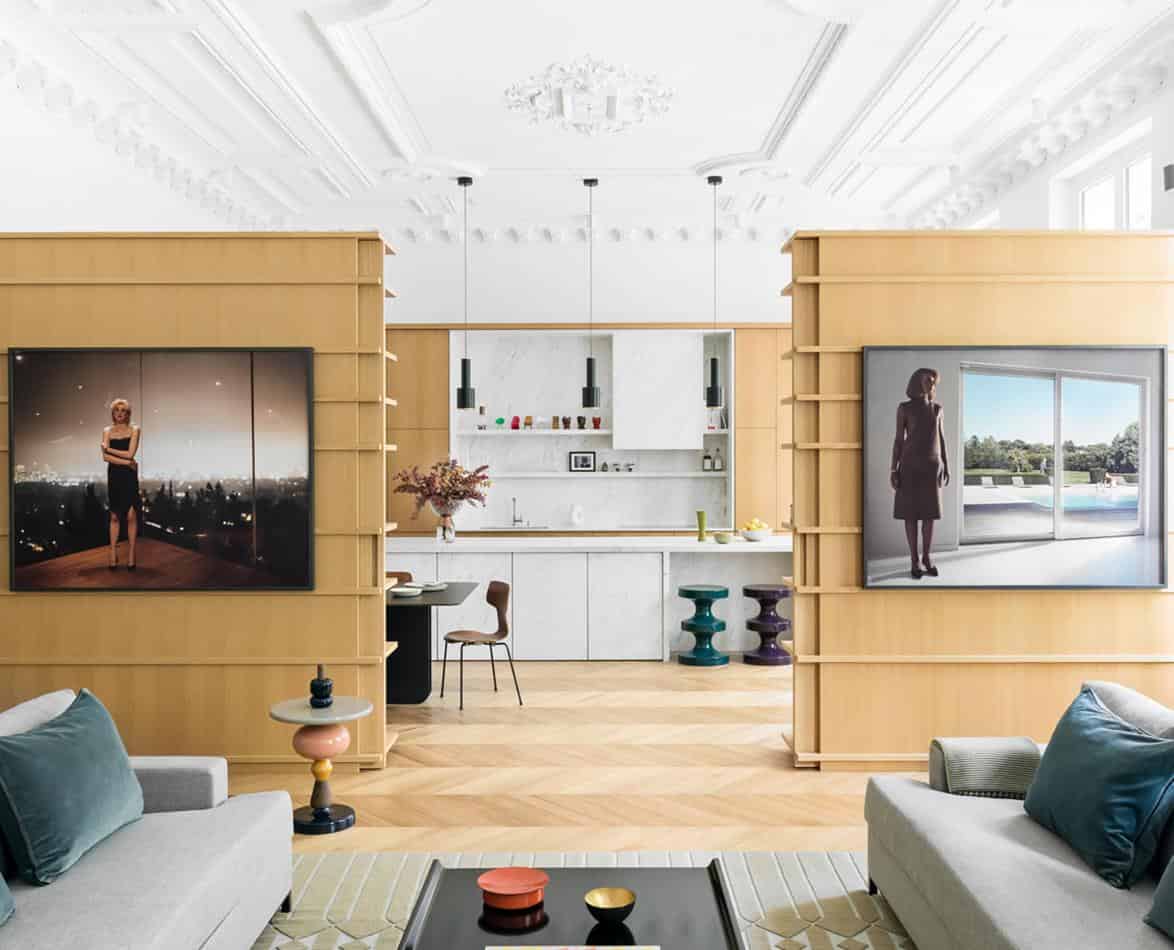 Luxurious Apartment in Paris Filled with Fine Arts and Furniture Classics