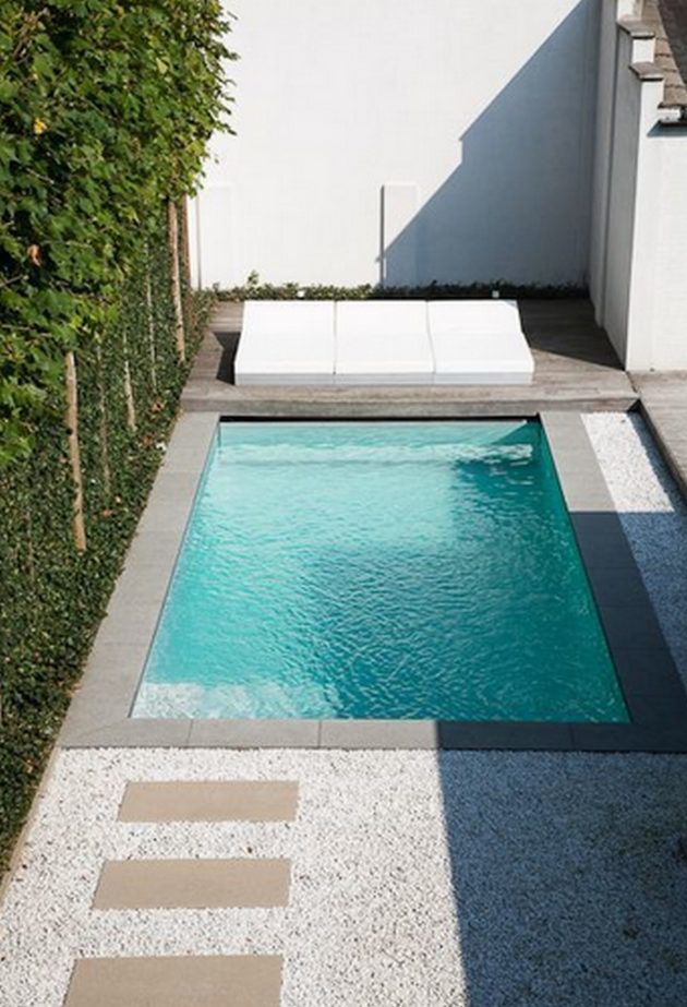 10 Minimalist  Swimming  Pool  Designs  for Small Terraced Houses