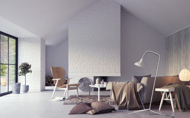16 Trendy Ideas To Add White Brick Wall In Your Interior Design