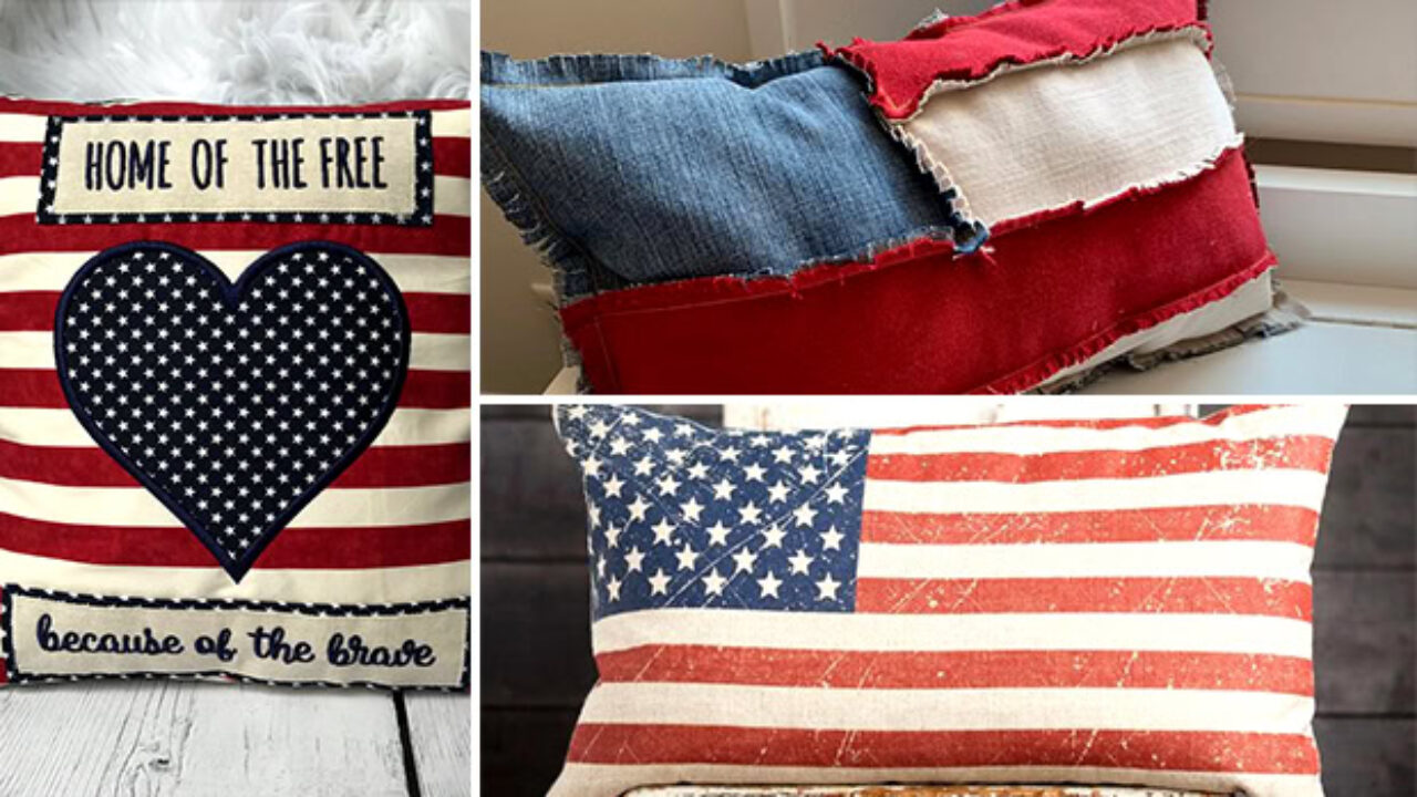 4th of july throw pillows