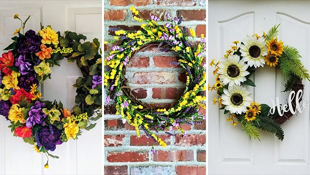 15 Refreshing Handmade Floral Summer Wreath Designs You’ve Gotta Hang