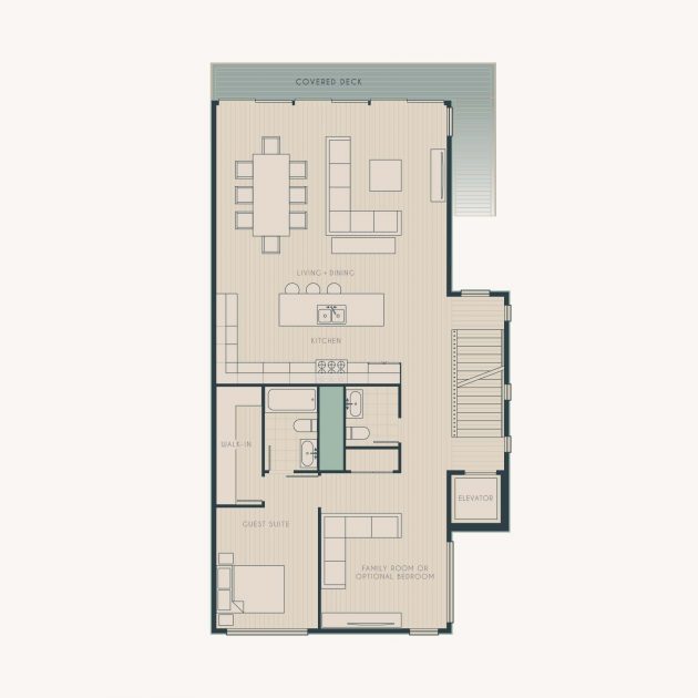 Concept-driven, Modern West Beech House in Long Beach, NY