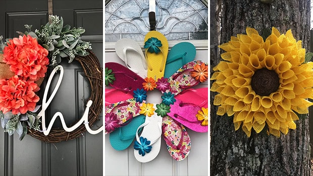 15 Awesome Handmade Summer Wreath Designs That Will Refresh Your Decor