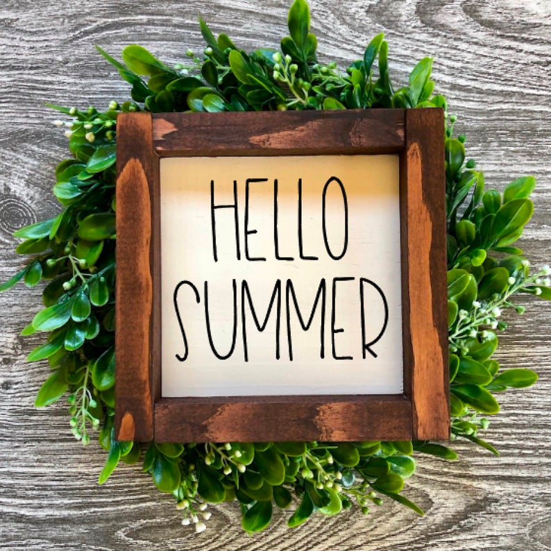 15 Cool Handmade Summer Wood Sign Designs For Your Porch