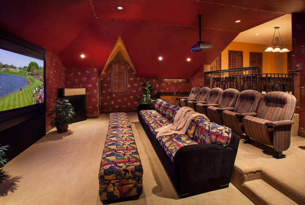 15 Exquisite Mediterranean Home Theater Designs For The Ultimate Lounging