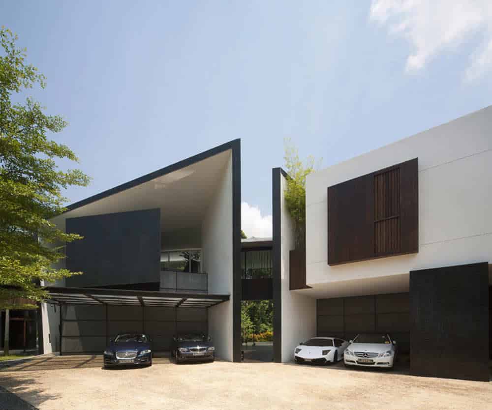 Black & White House by Formwerkz Architects in Singapore Black & White House by Formwerkz Architects in Singapore