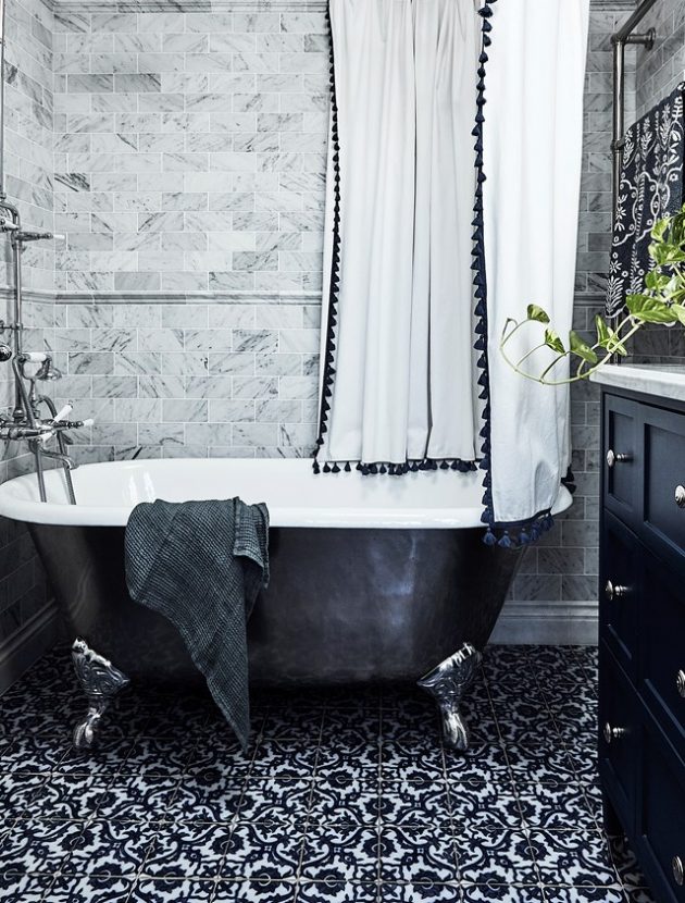 Bold Ideas That Can Help You for a Better Use of Patterned Tiles in Your Bathroom