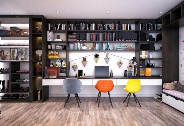 16 Brilliant Home Offices Decorated In Modern Style