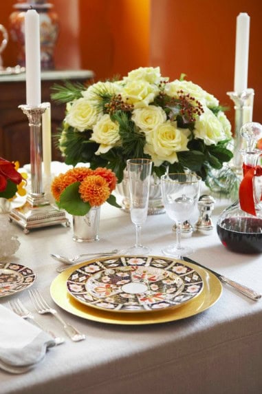 Orange & White Floral Arrangements Orange & White Floral Arrangements