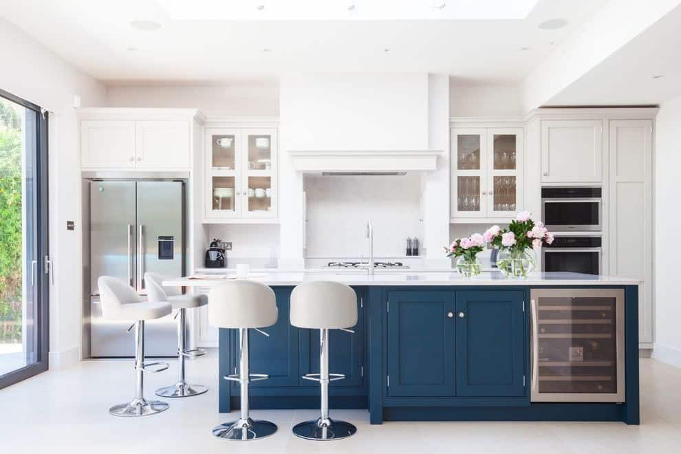 9. Blue Kitchen – Navy Blue in Cabinets