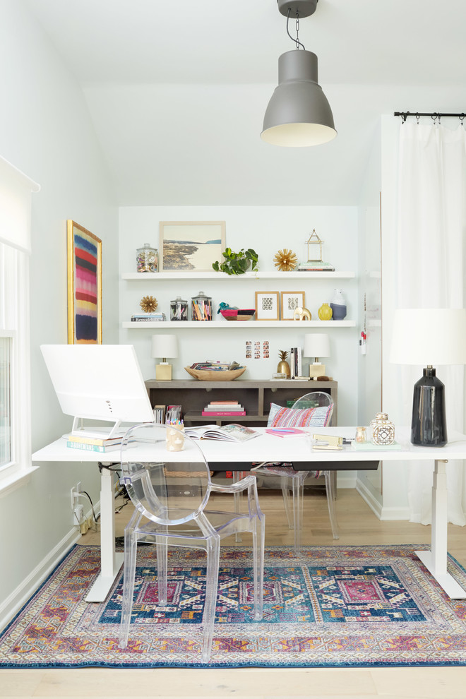 15 Beautiful Eclectic Home Office Designs You'd Want To Do Work In