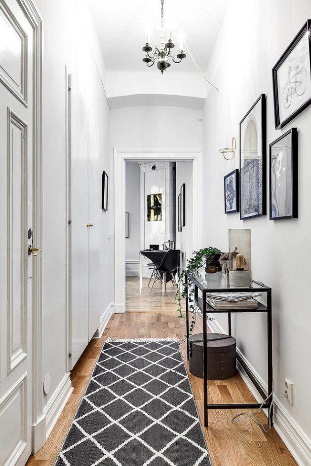 15 Scandinavian Hall Designs That Are Perfect For Narrow Spaces - Categories Scandinavian Penthouse Apartment Halls