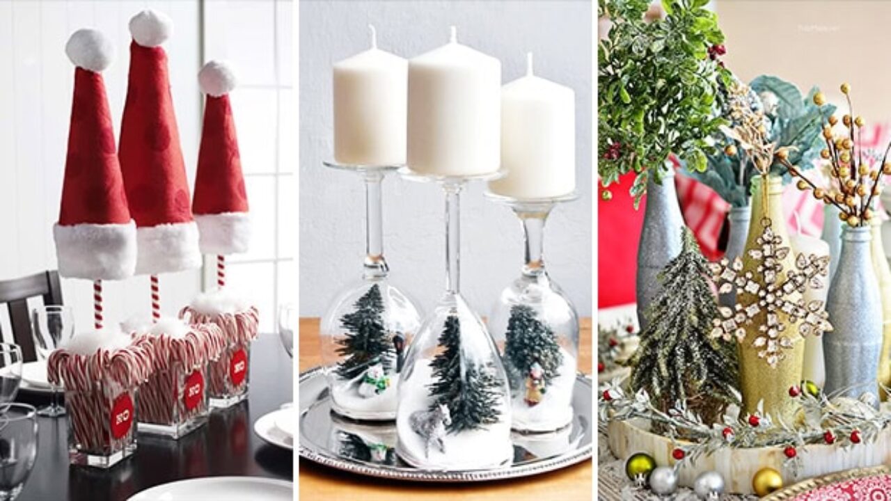 cheap diy christmas centerpieces