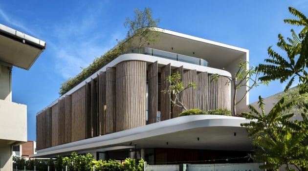 Bamboo Veil House by Wallflower Architecture + Design in Singapore