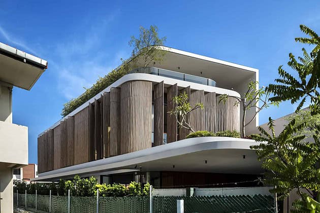 Bamboo Veil House By Wallflower Architecture Design In Singapore