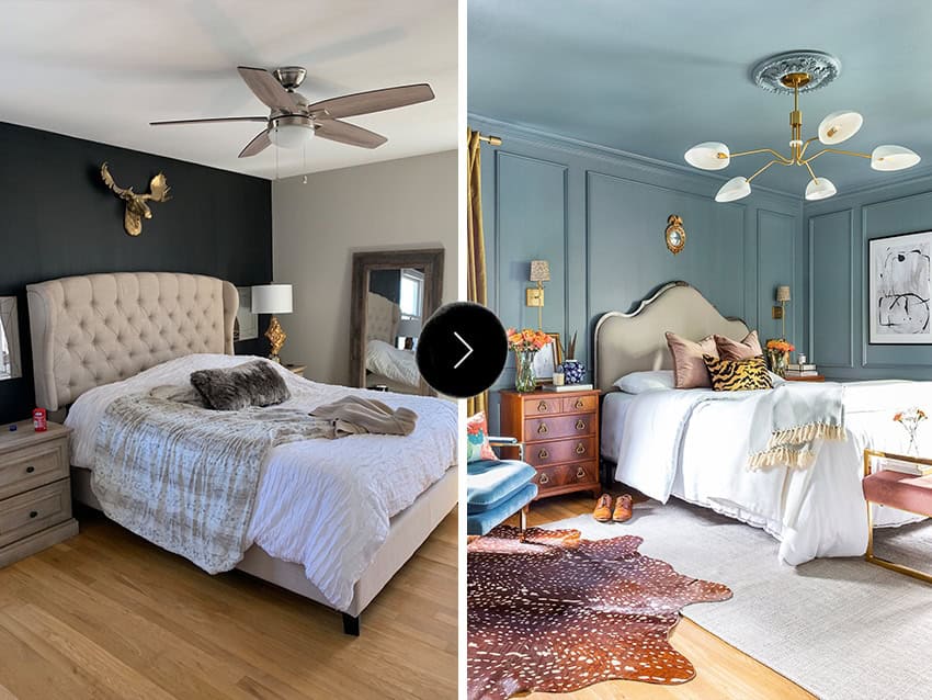 Before & After: A Bedroom Turns into A Modern Traditional Gem Before & After: A Bedroom Turns into A Modern Traditional Gem