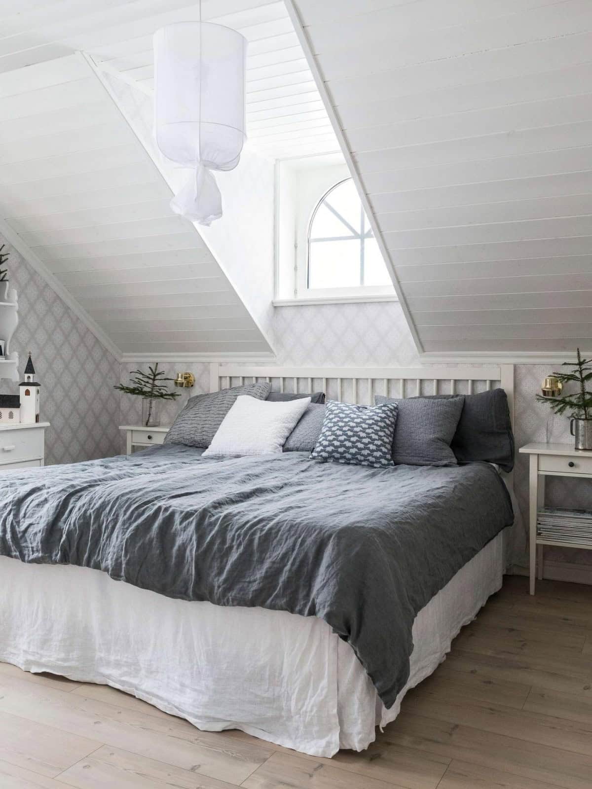 Newly Built Swedish House Decorated For Christmas Newly Built Swedish House Decorated For Christmas