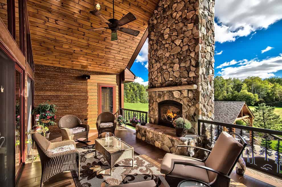 15 Heavenly Rustic Terrace Designs That Frame The Surroundings