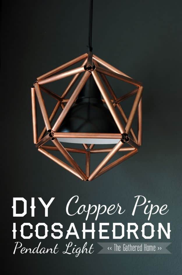 3. DIY Copper Pipe Icosahedron Light Fixture 3. DIY Copper Pipe Icosahedron Light Fixture
