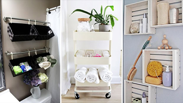 15 Surprisingly Useful DIY Bathroom Organization & Decor Ideas