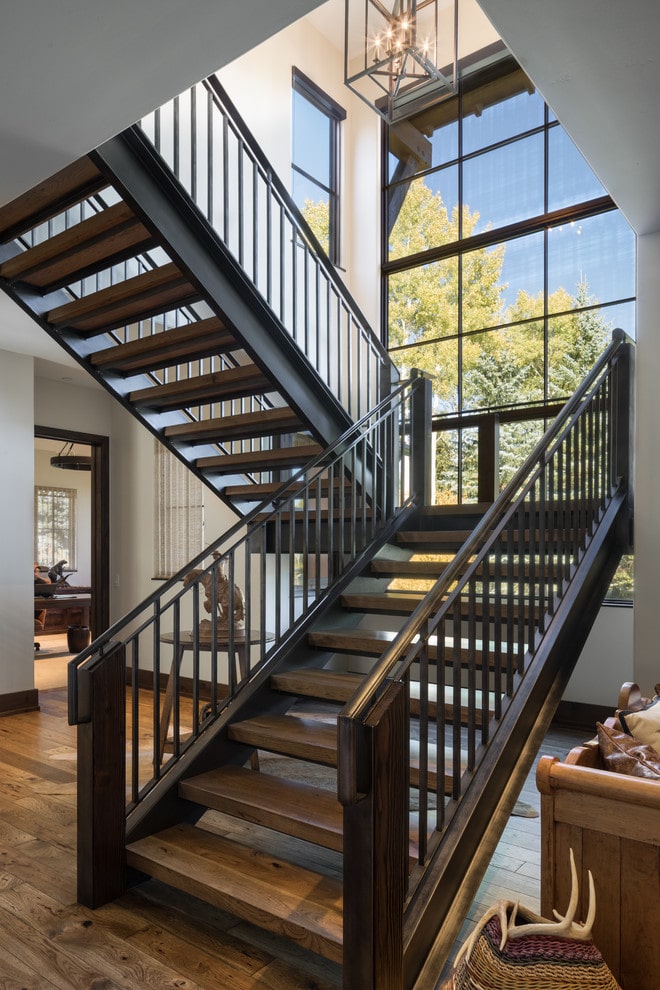 18 Cozy Rustic Staircase Designs That You'll Want In Your Mountain Home