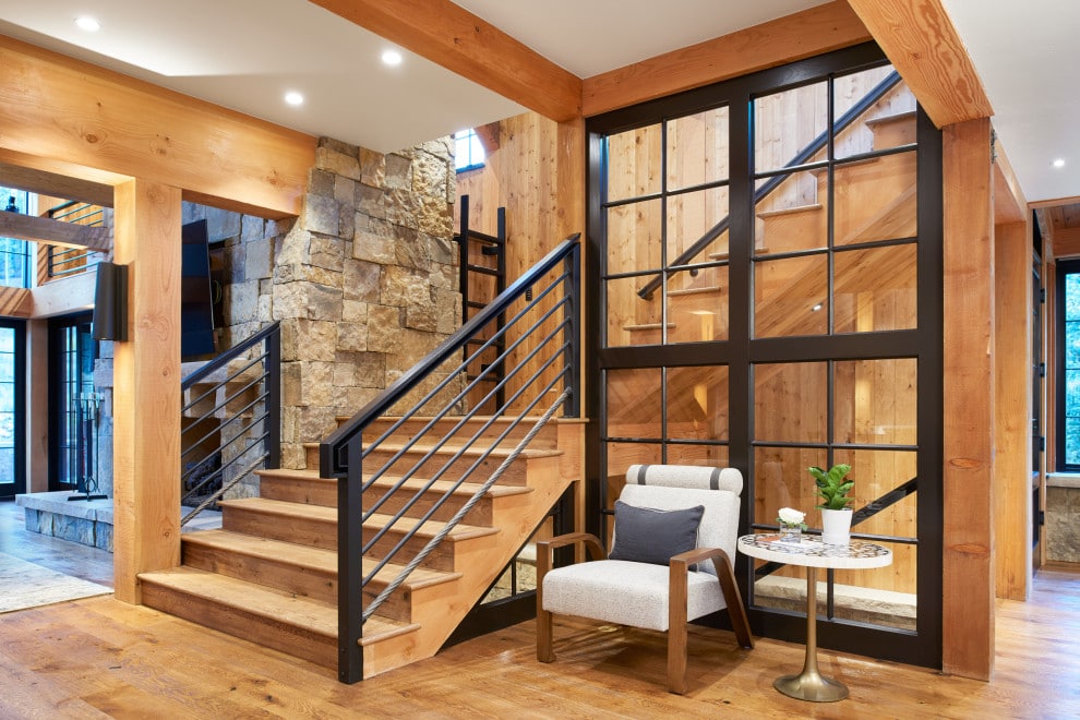 18 Cozy Rustic Staircase Designs That You'll Want In Your Mountain Home