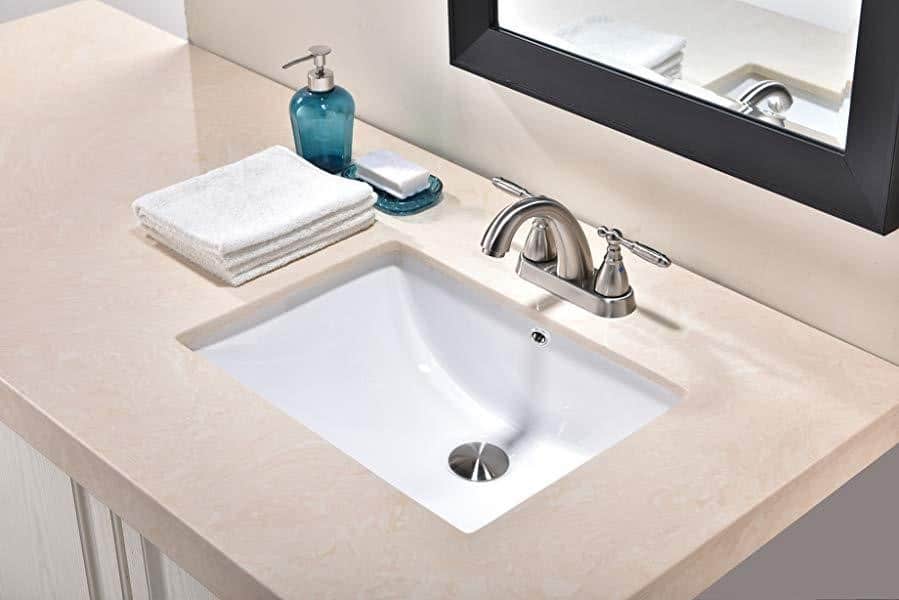 different types of bathroom sink