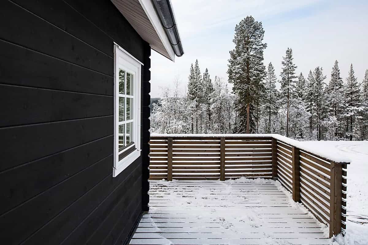 Beautiful Black Cabin In The Swedish Mountains Beautiful Black Cabin In The Swedish Mountains