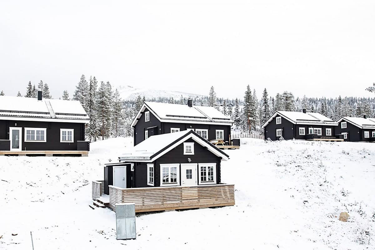 Beautiful Black Cabin In The Swedish Mountains Beautiful Black Cabin In The Swedish Mountains